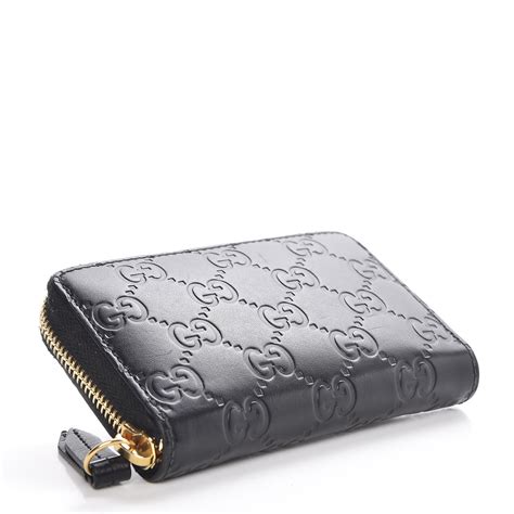 gucci guccissima zip around card case|Gucci card holder sale clearance.